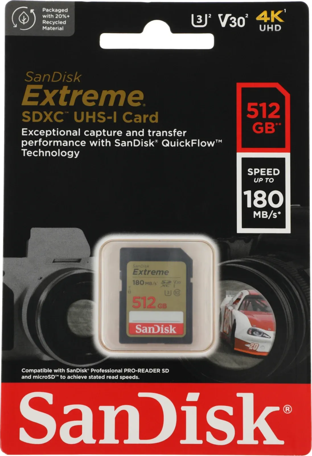 Флеш карта SDXC 512GB Sandisk SDSDXVV-512G-GNCIN Extreme - фото 2