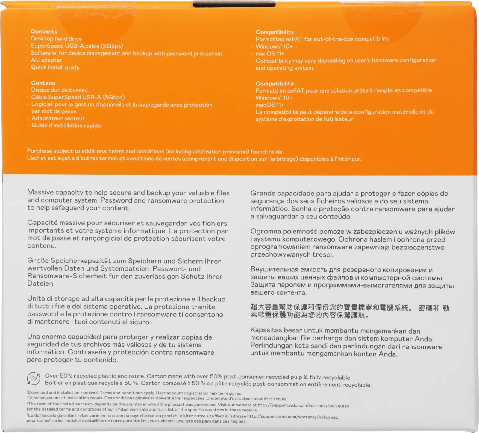 Жесткий диск WD USB3.0 16TB WDBBGB0160HBK-EESN My Book 3.5 черный - фото 8