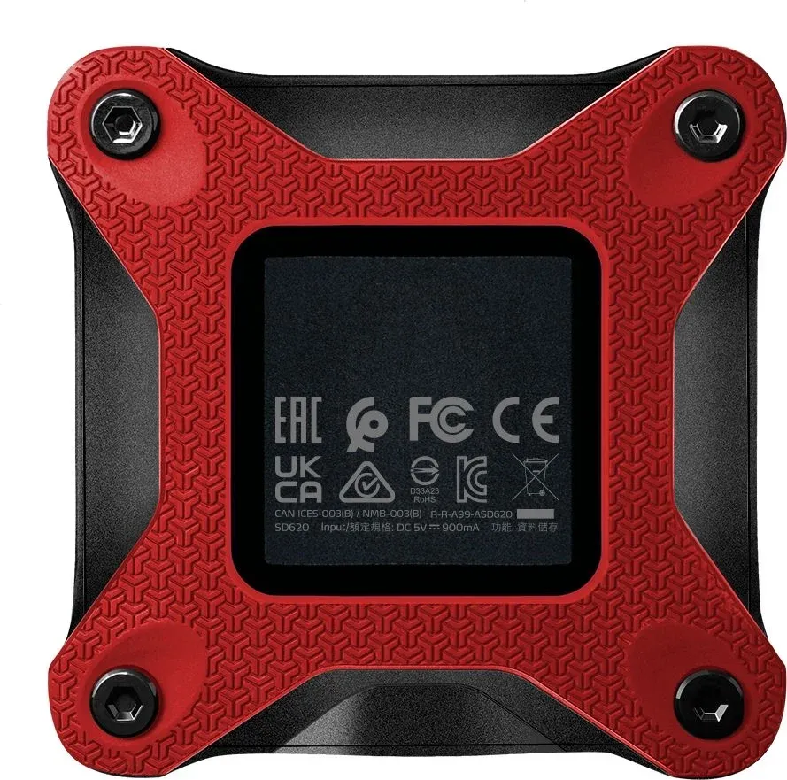 Накопитель SSD A-Data USB3.1 512GB SD620-512GCRD SD620 2.5 красный - фото 5