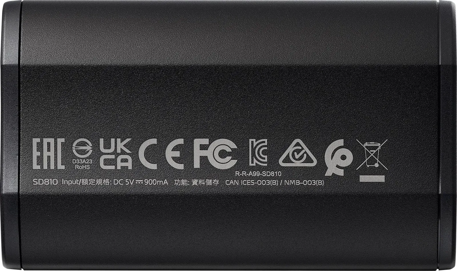 Накопитель SSD A-Data USB-C 2TB SD810-2000G-CBK SD810 1.8 черный - фото 2
