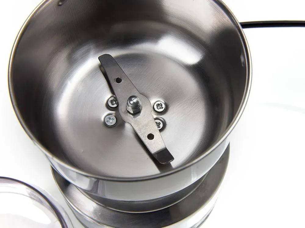 Кофемолка GoodHelper CG-K02 150Вт сист.помол.:ротац.нож вместим.:50гр стальной/черный - фото 2