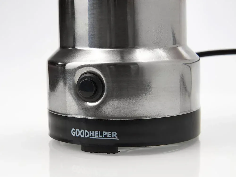 Кофемолка GoodHelper CG-K02 150Вт сист.помол.:ротац.нож вместим.:50гр стальной/черный - фото 4