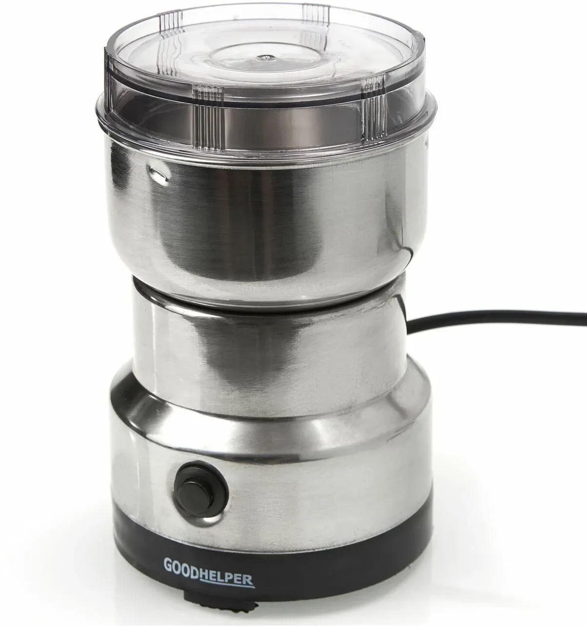 Кофемолка GoodHelper CG-K02 150Вт сист.помол.:ротац.нож вместим.:50гр стальной/черный - фото 6