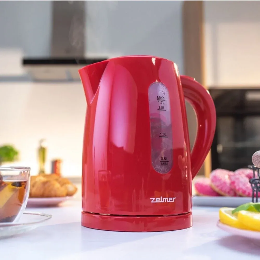 Чайник электрический Zelmer ZCK7616R 1.7л. 2200Вт красный корпус: пластик 71505149P - фото 6