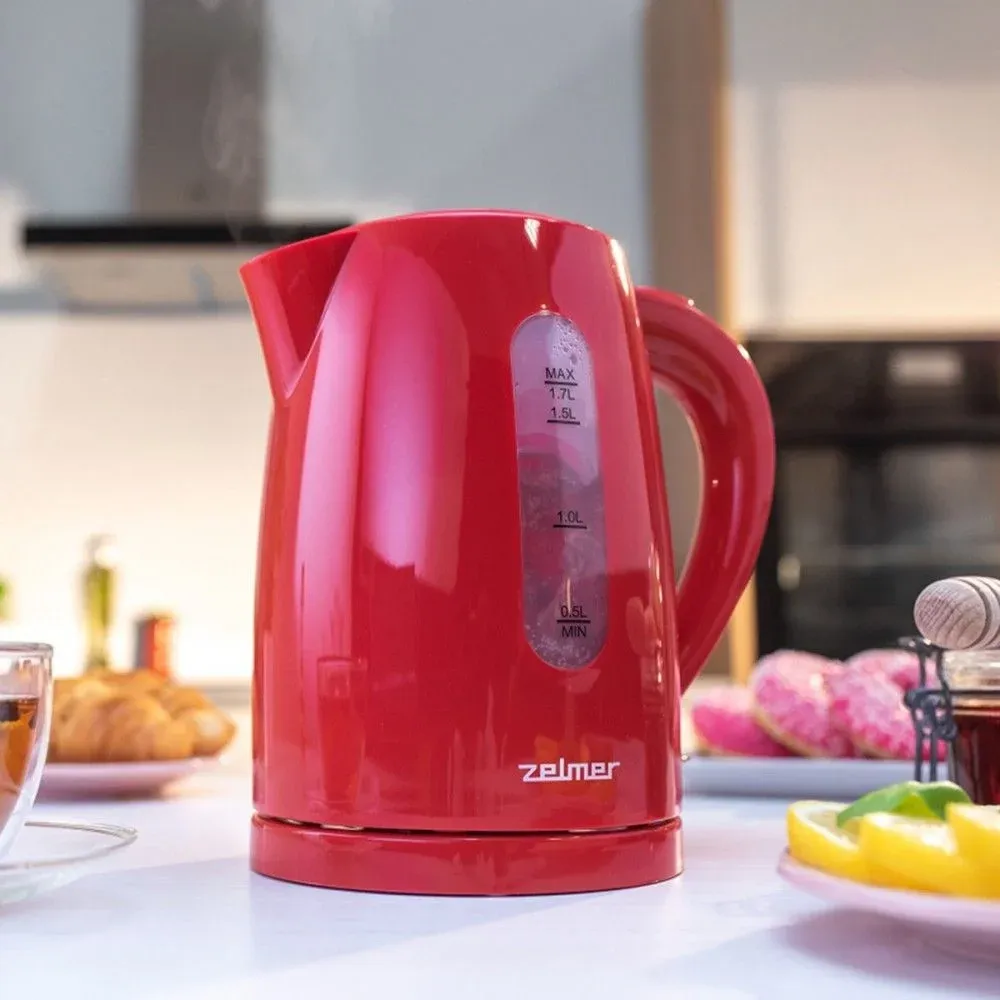 Чайник электрический Zelmer ZCK7616R 1.7л. 2200Вт красный корпус: пластик 71505149P - фото 8