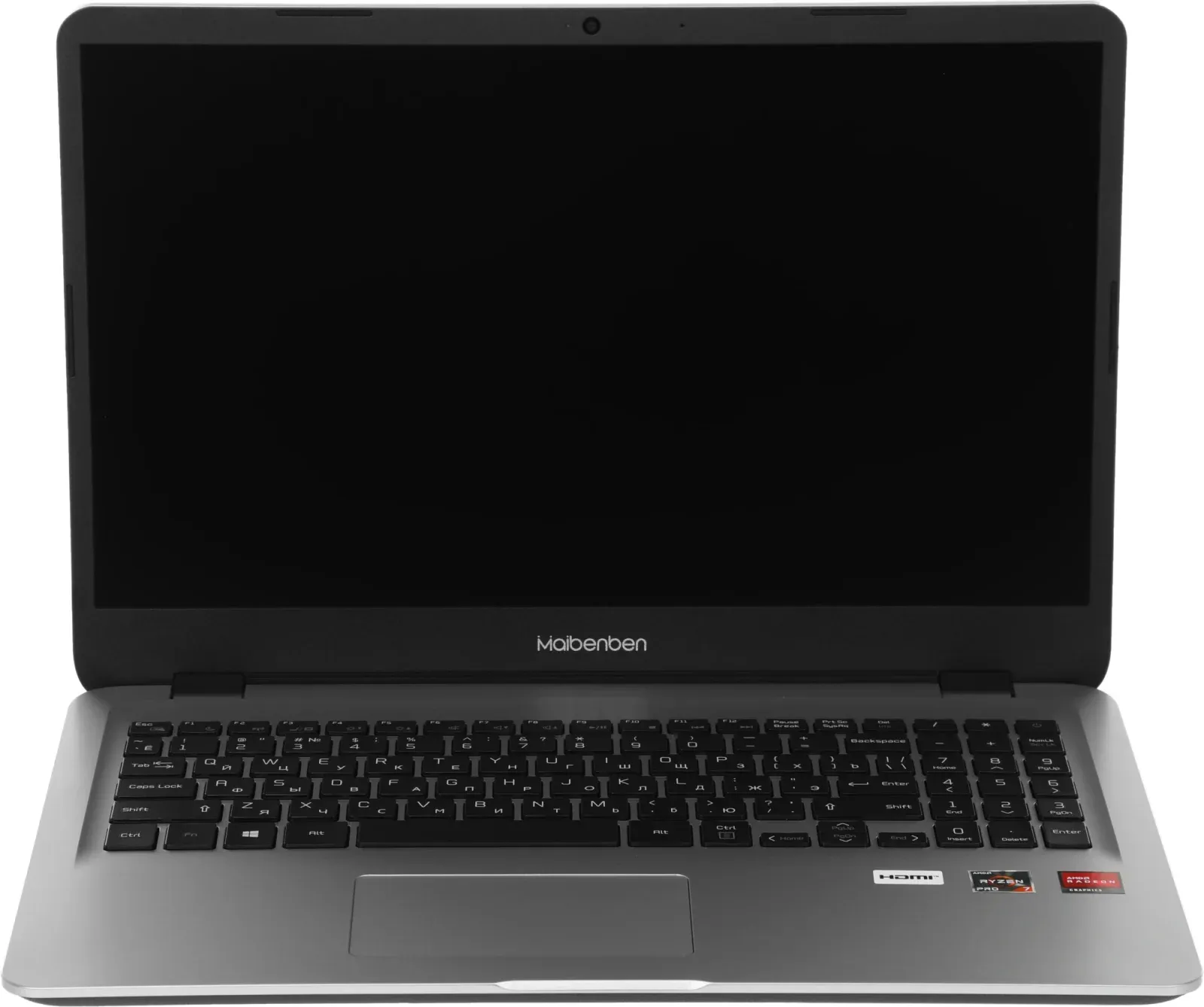 Ноутбук Maibenben M547 Pro Ryzen 7 Pro 4750U 8Gb SSD256Gb AMD Radeon Graphics 15.6 IPS FHD 1920x1080 Linux silver WiFi BT Cam 4450mAh M5471SA0LSRE1 - фото 8