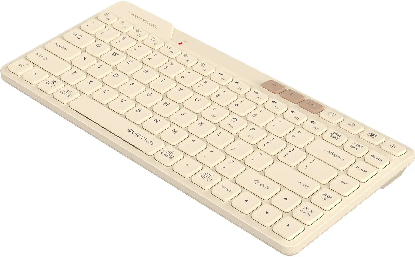 Клавиатура A4Tech FBK26C AS бежевый USB беспроводная BT/Radio slim Multimedia - фото 5