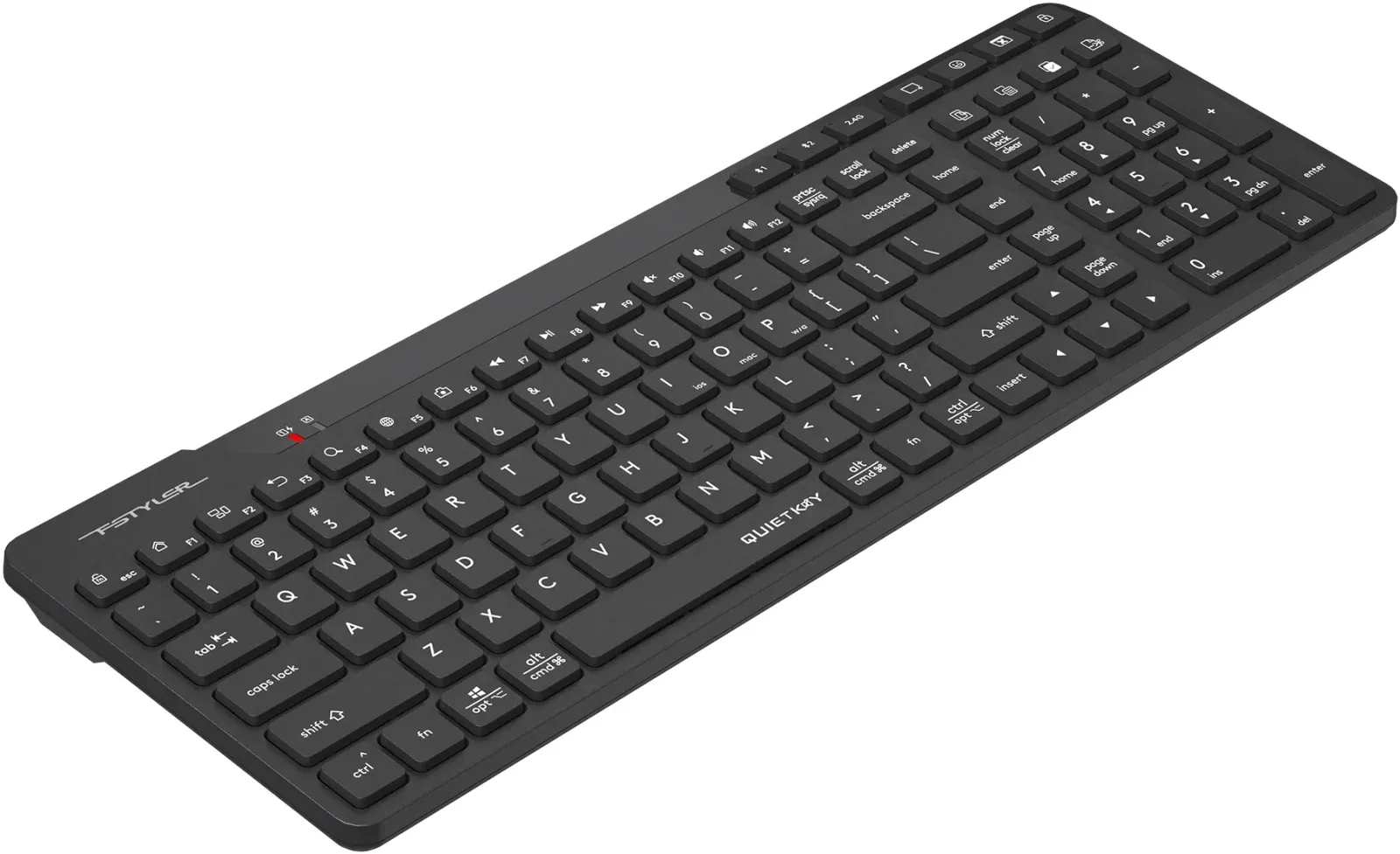 Клавиатура A4Tech FBK27C AS черный USB беспроводная BT/Radio slim Multimedia - фото 4