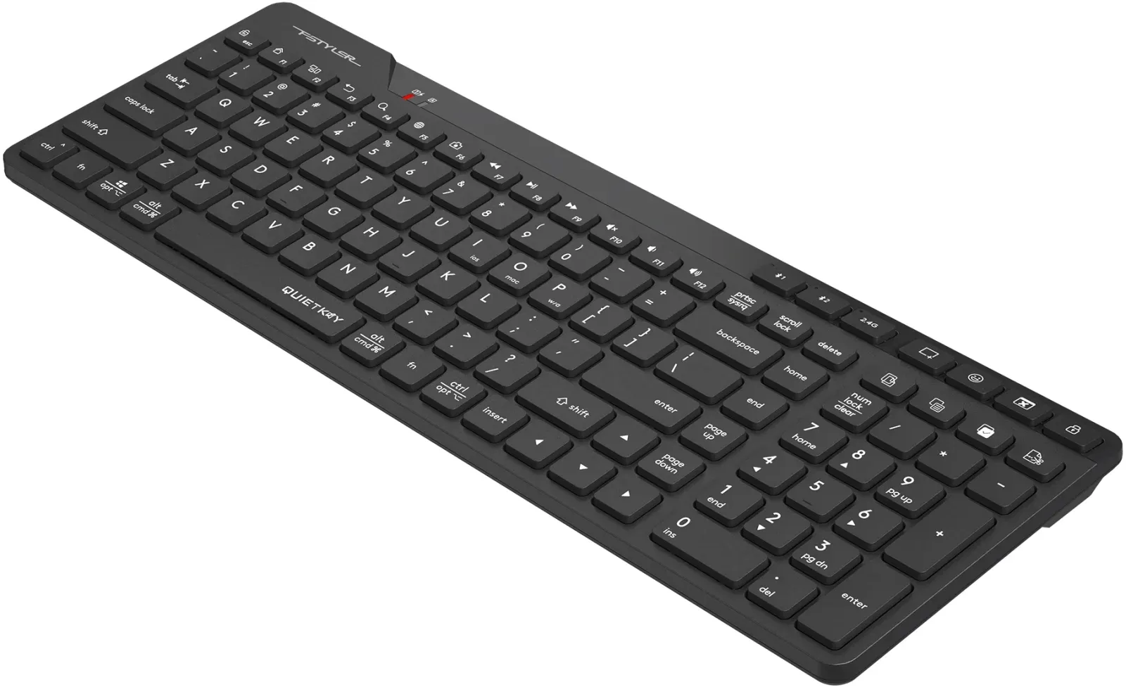 Клавиатура A4Tech FBK27C AS черный USB беспроводная BT/Radio slim Multimedia - фото 5