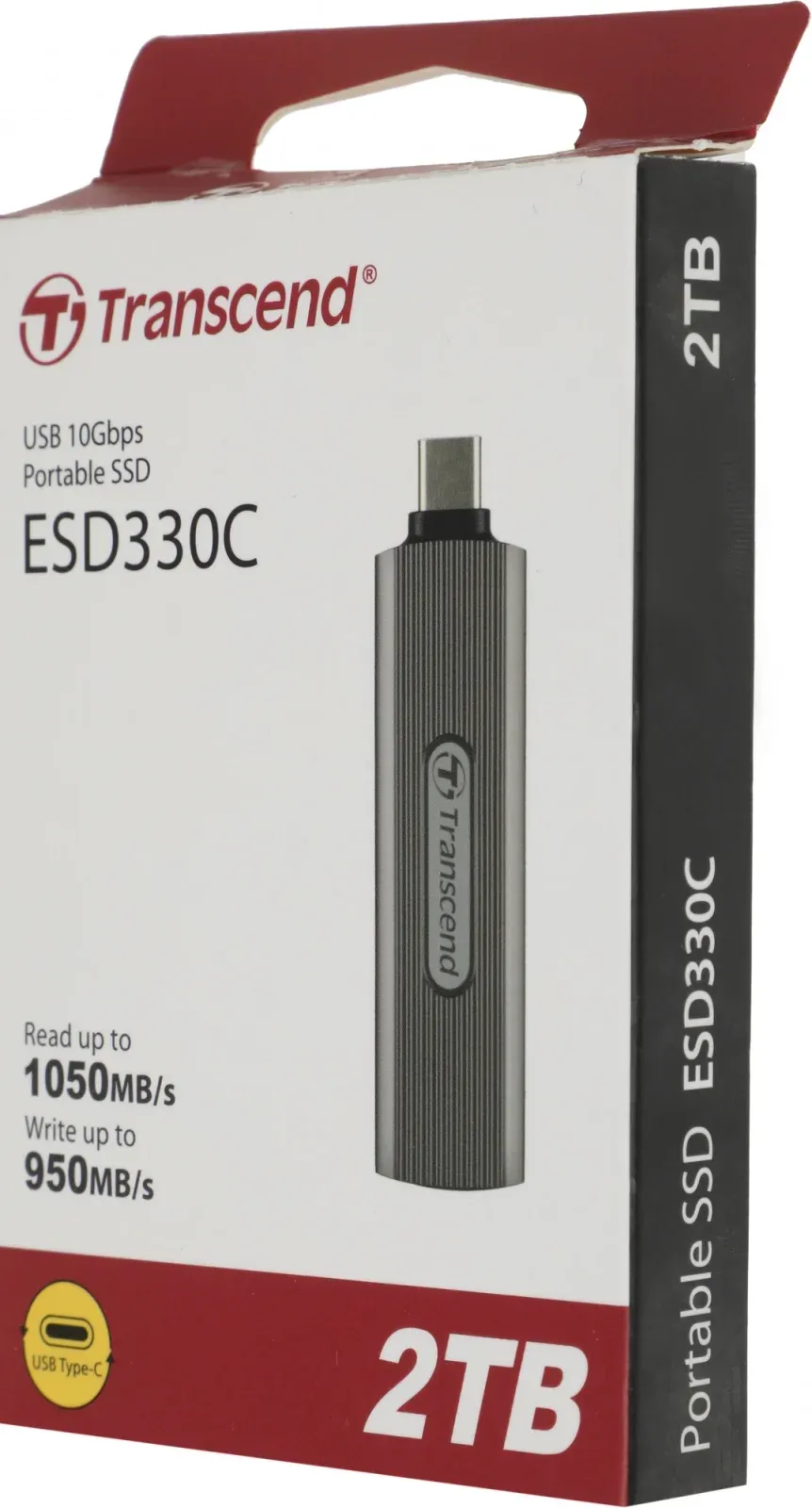 Накопитель SSD Transcend USB-C 2TB TS2TESD330C ESD330C серый - фото 4