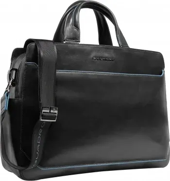 Деловая сумка Piquadro Blue Square CA6590B2/N с отделением для ноутбука 15.6 черная натур.кожа - фото 5