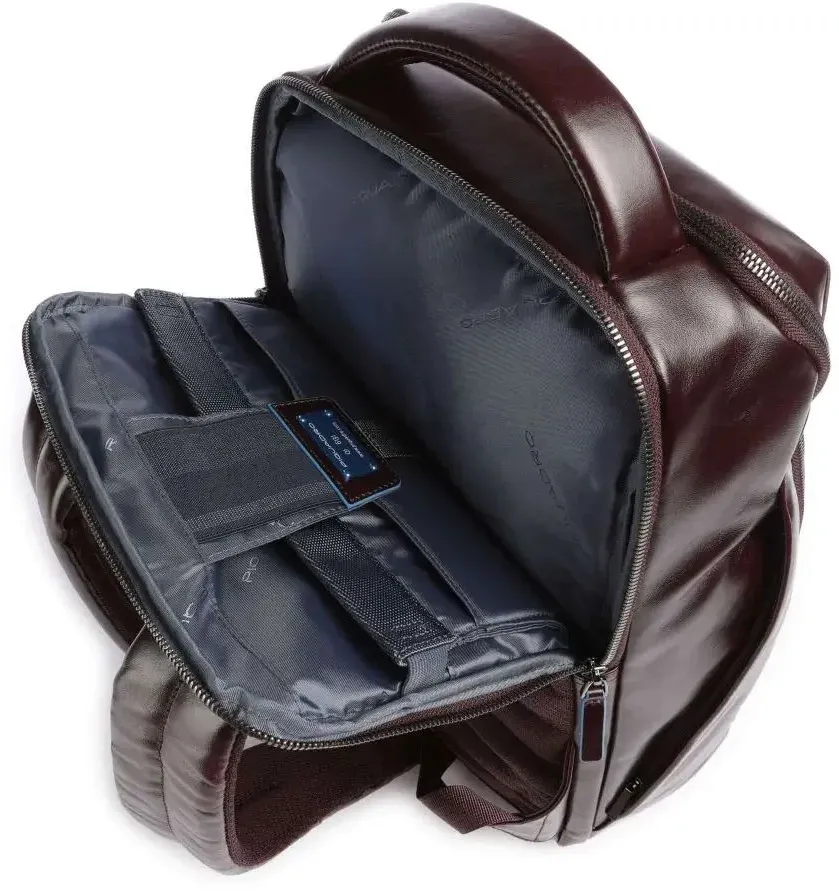 Рюкзак мужской Piquadro Blue Square CA6591B2/MO красное дерево натур.кожа - фото 3