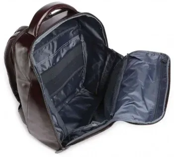 Рюкзак мужской Piquadro Blue Square CA6591B2/MO красное дерево натур.кожа - фото 8