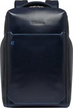 Рюкзак мужской Piquadro Blue Square CA6593B2/BLU2 темно-синий натур.кожа - фото 4