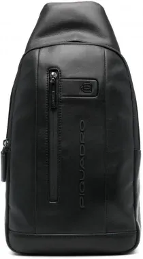 Рюкзак слинг мужской Piquadro Urban CA6540UB00/N черный натур.кожа - фото 5