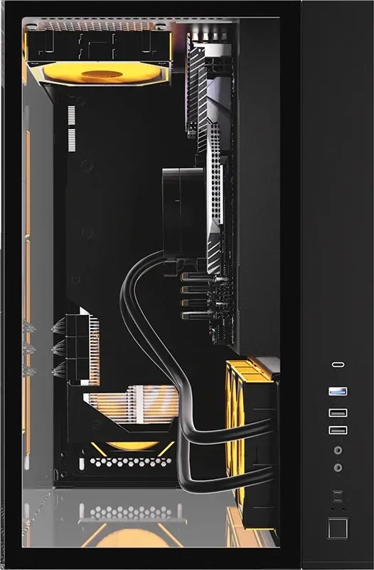 Корпус Formula Crystal Z9 FLOE черный без БП ATX 2xUSB3.0 audio bott PSU - фото 3