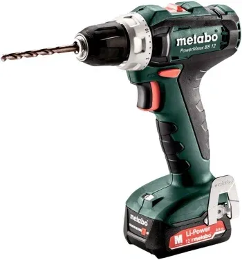 Дрель-шуруповерт Metabo PowerMaxx BS 12 аккум. патрон:быстрозажимной кейс в комплекте 601036500 - фото 5