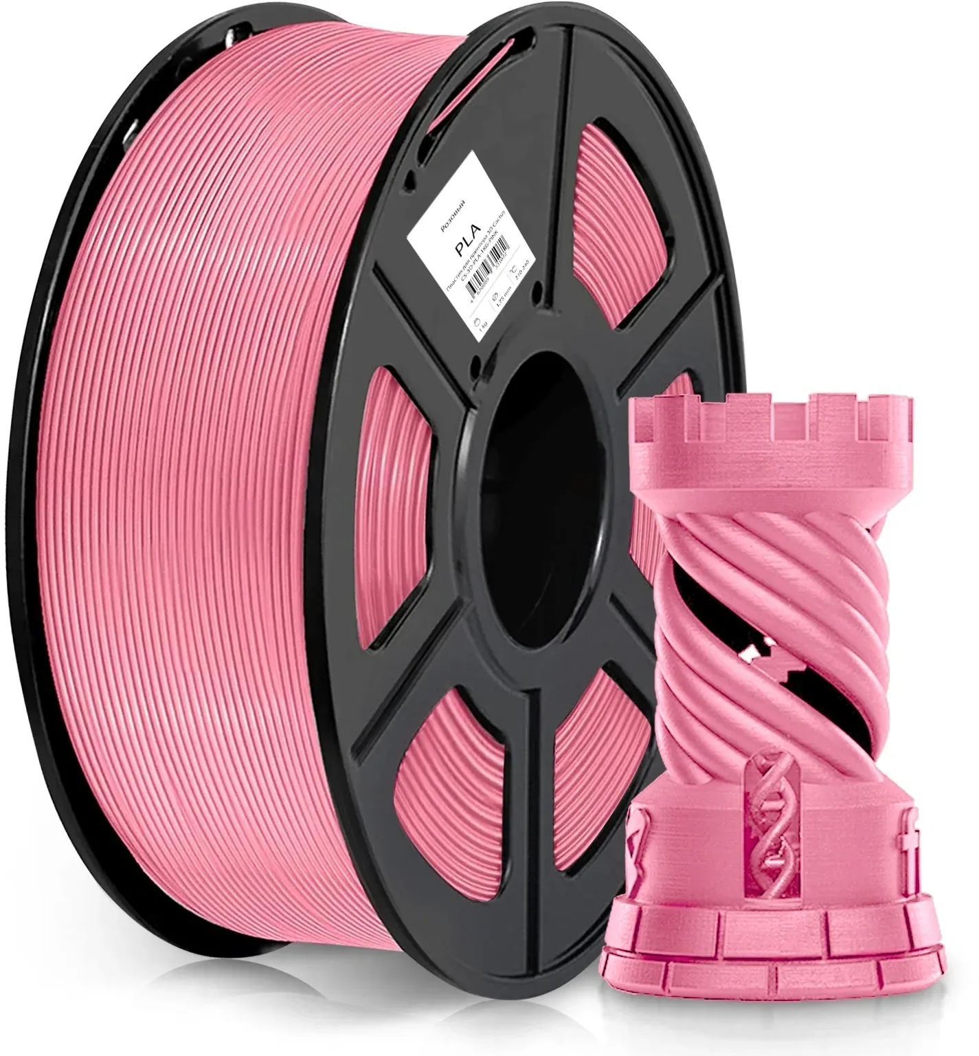 Пластик для принтера 3D Cactus CS-3D-PLA-1KG-PINK PLA d1.75мм 1кг L326м 1цв. - фото 1