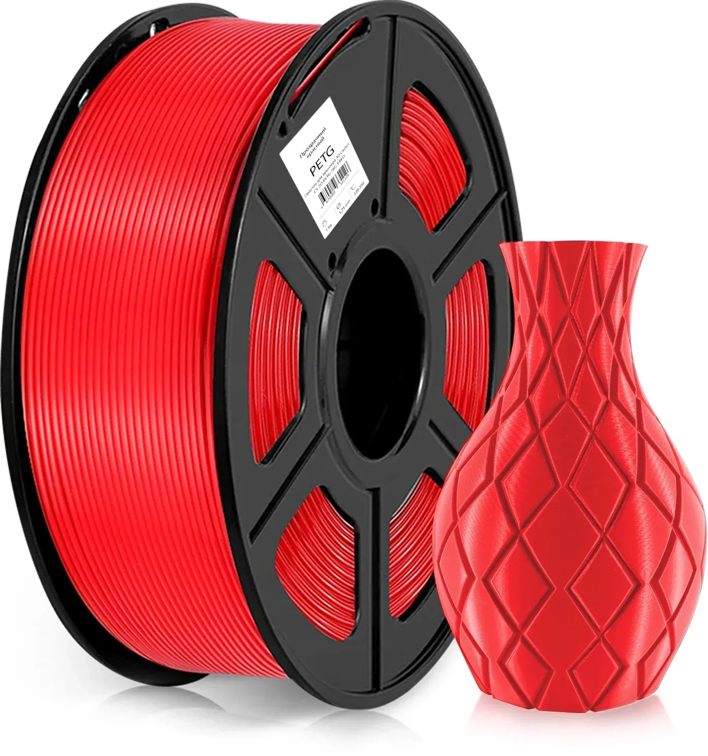 Пластик 3D CACTUS CS-3D-PETG-1KG-T-RED
