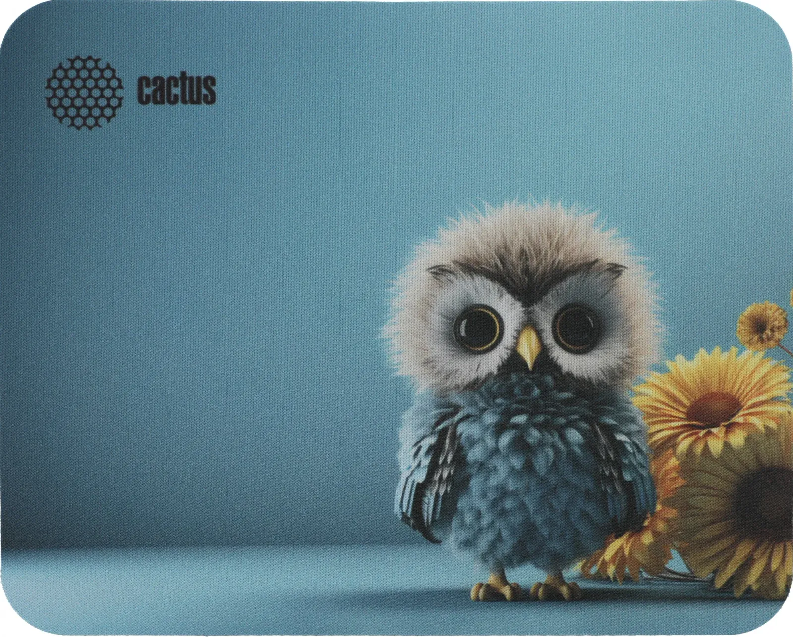 Коврик для мыши Cactus Owl blue рисунок 220x180x2мм CS-MP-P07XS - фото 4