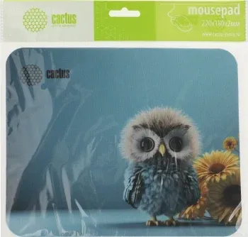 Коврик для мыши Cactus Owl blue рисунок 220x180x2мм CS-MP-P07XS - фото 7