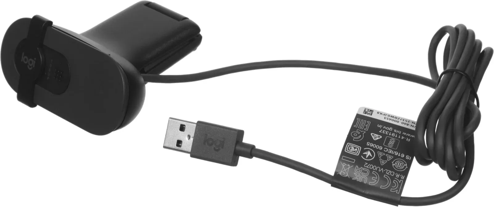 Камера Web Logitech HD Webcam Brio 100 черный 2Mpix 1920x1080 USB-A с микрофоном 960-001587 - фото 8