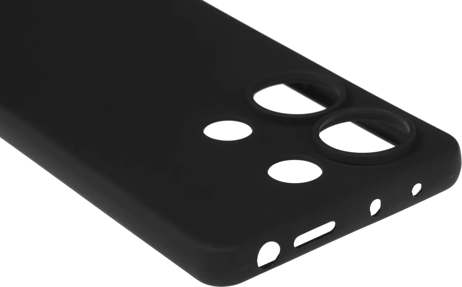 Чехол клип-кейс BoraSCO для Xiaomi Poco M6 Pro Silicone Case черный 73016 - фото 6