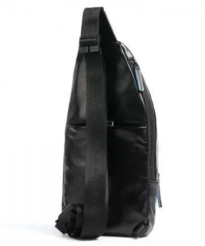Рюкзак слинг Piquadro Blue Square Revamp CA5577B2V/N черный натур.кожа - фото 2