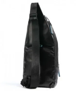 Рюкзак слинг Piquadro Blue Square Revamp CA5577B2V/N черный натур.кожа - фото 6