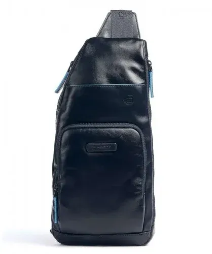 Рюкзак слинг Piquadro Blue Square Revamp CA5577B2V/BLU синий натур.кожа - фото 1