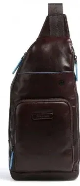 Рюкзак слинг Piquadro Blue Square Revamp CA5577B2V/MO красное дерево натур.кожа - фото 6