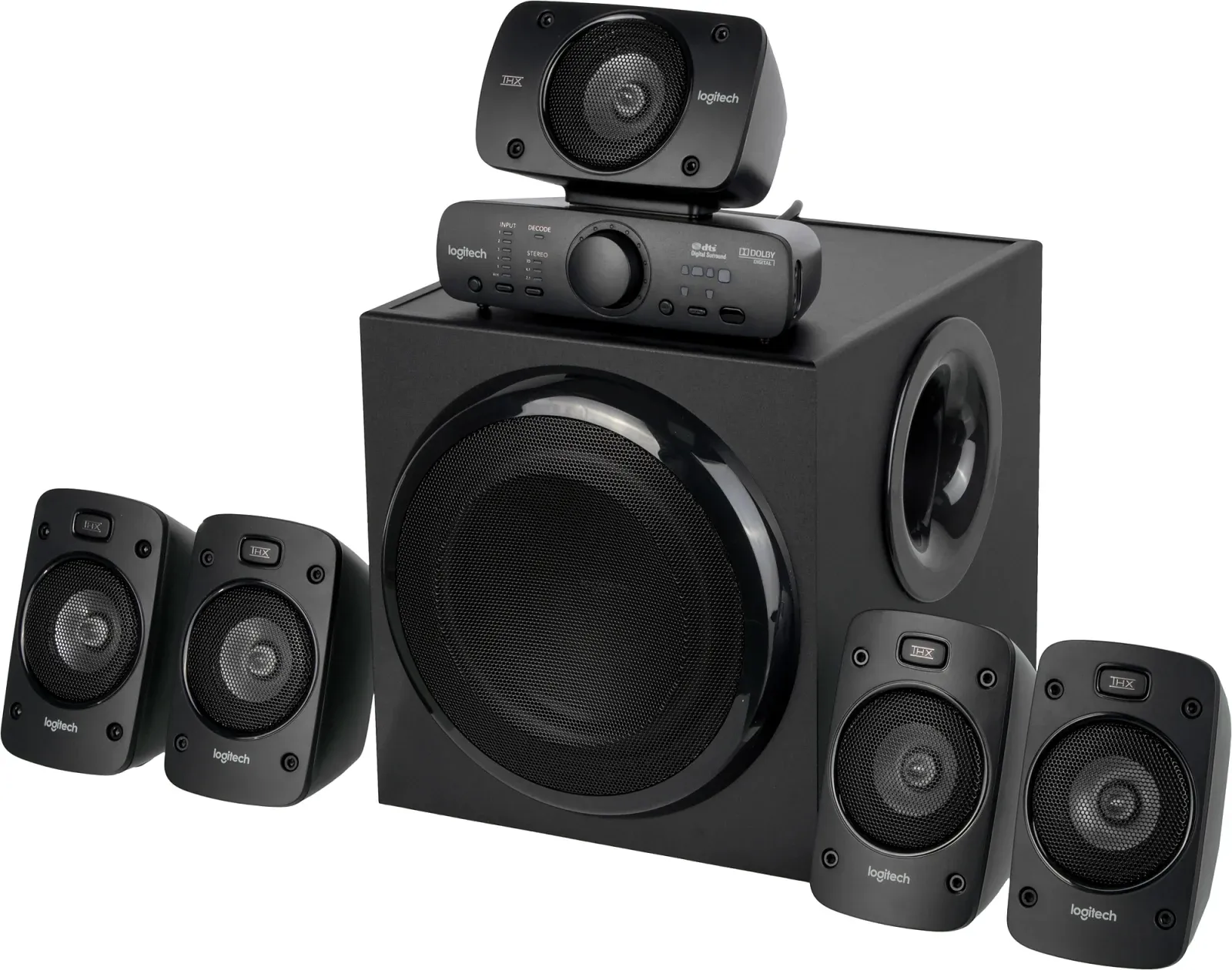 Колонки Logitech Z906 5.1 черный 1000Вт - фото 2