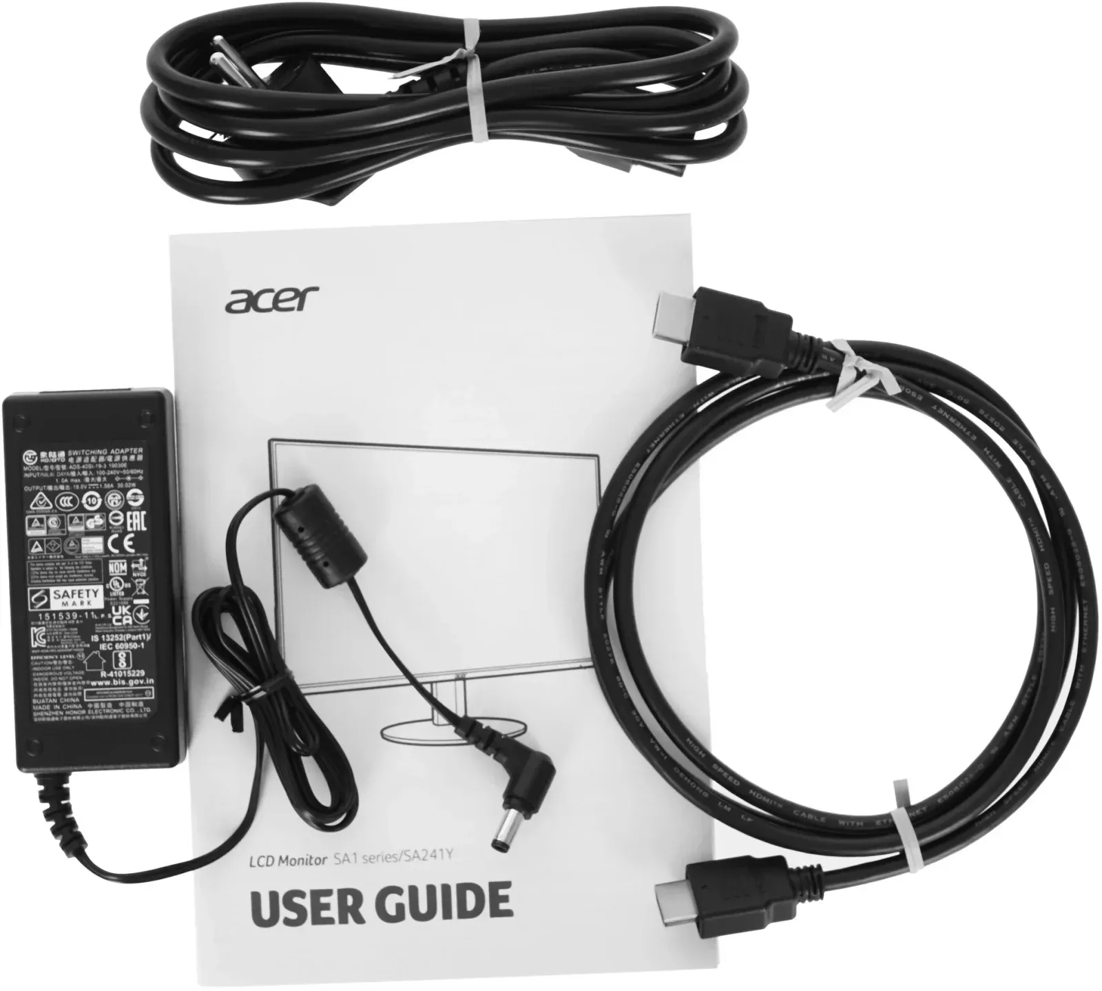 Монитор Acer 23.8 SA241YHBI черный VA 4ms 16:9 HDMI матовая 250cd 178гр/178гр 1920x1080 100Hz FreeSync VGA FHD 2.66кг - фото 7