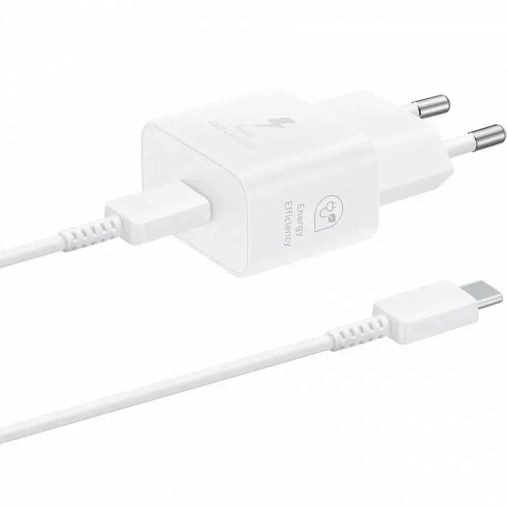 Сетевое зар./устр. Samsung EP-T2510 25W 3A PD USB Type-C белый EP-T2510XWEGEU - фото 5
