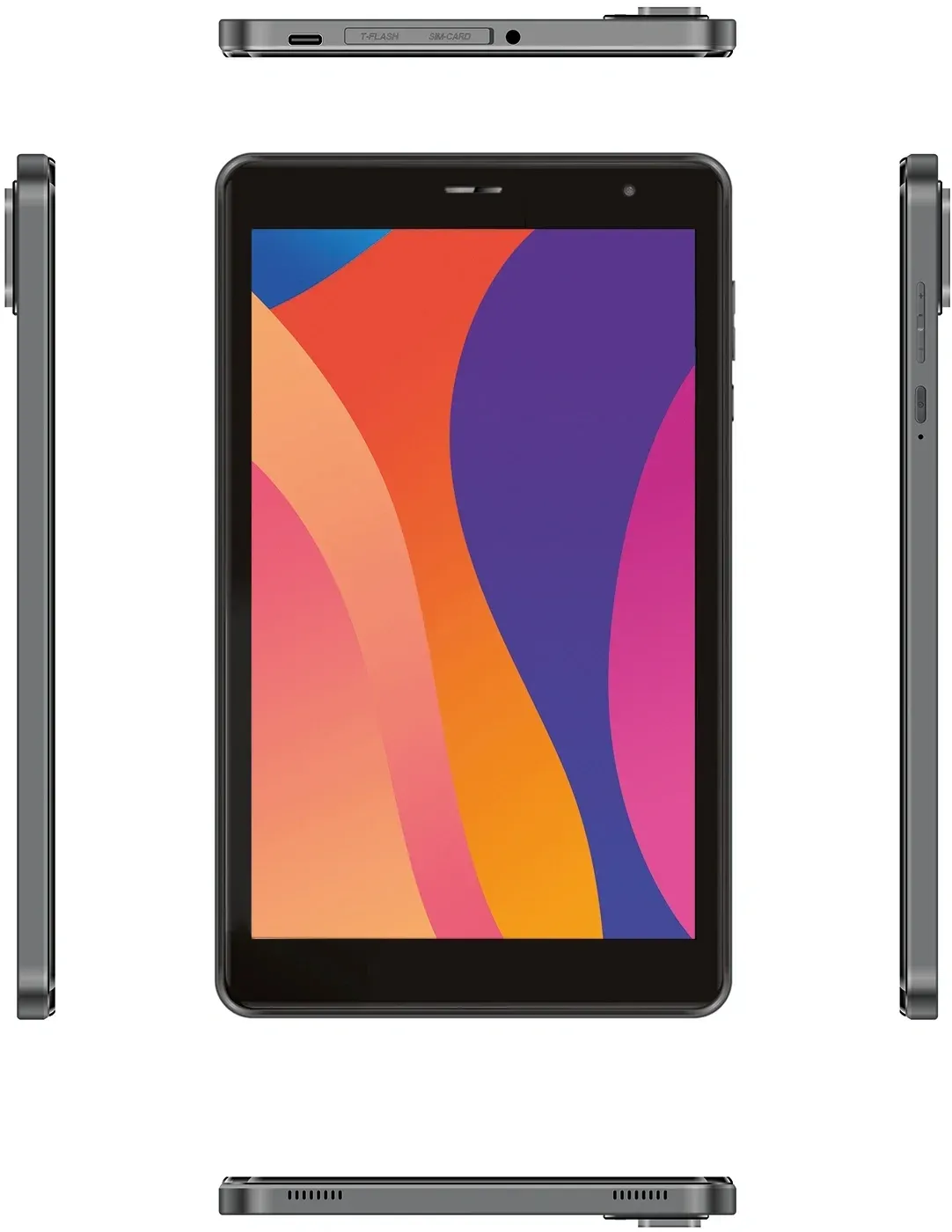 Планшет Digma Optima 8430E 4G T606 1.6 RAM4Gb ROM64Gb 8 IPS 1280x800 4G Android 14 серый 5Mpix 2Mpix BT WiFi microSD 128Gb 4000mAh - фото 4