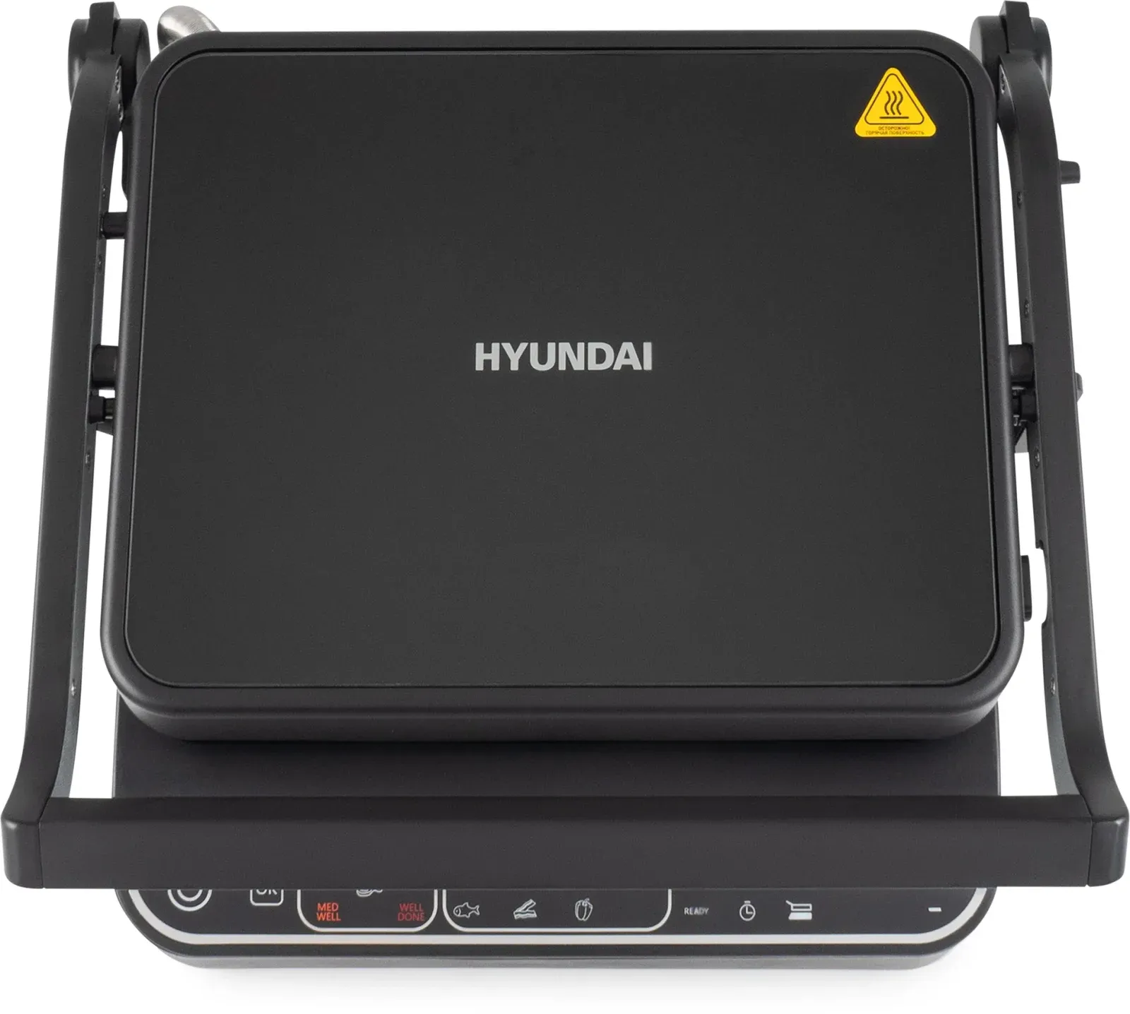 Электрогриль Hyundai HYG-7000 2000Вт серебристый/черный - фото 4