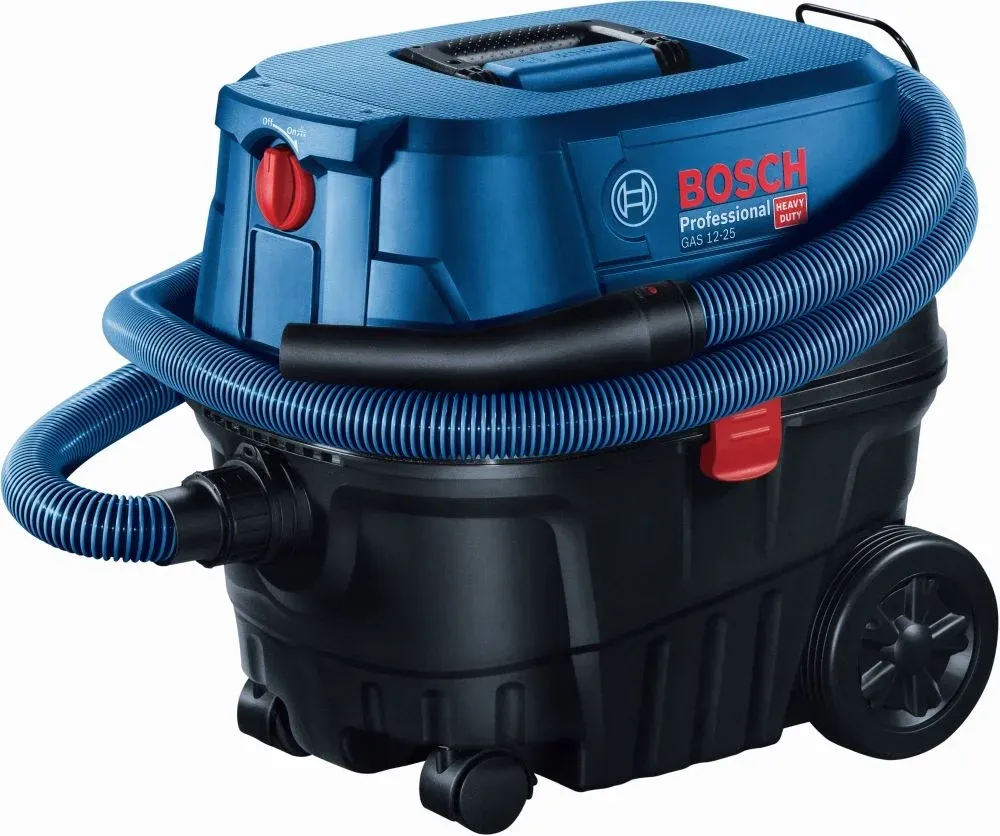 Строительный пылесос Bosch GAS 12-25 PL 1250Вт уборка: сухая/сбор воды синий - фото 2