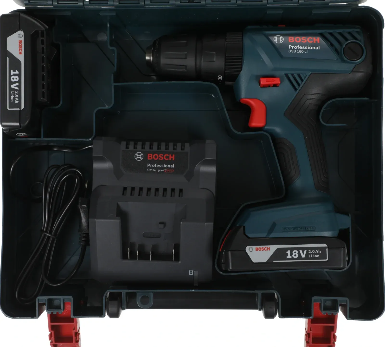 Дрель-шуруповерт Bosch GSB 180-LI аккум. патрон:быстрозажимной кейс в комплекте 06019F8307 - фото 7