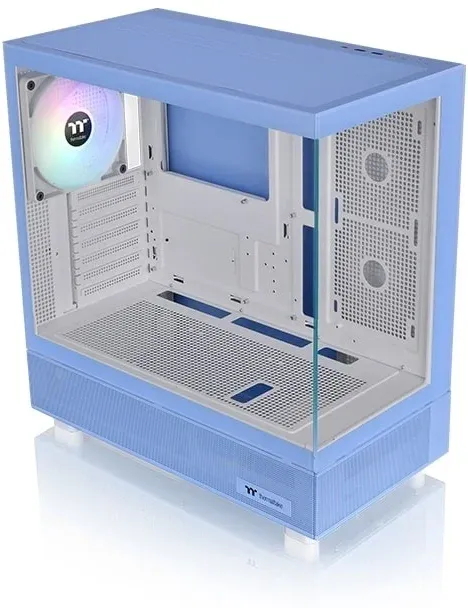Корпус Thermaltake View 270 TG ARGB Hydrangea голубой без БП ATX 9x120mm 2x140mm 1x200mm 2xUSB3.0 audio bott PSU - фото 4