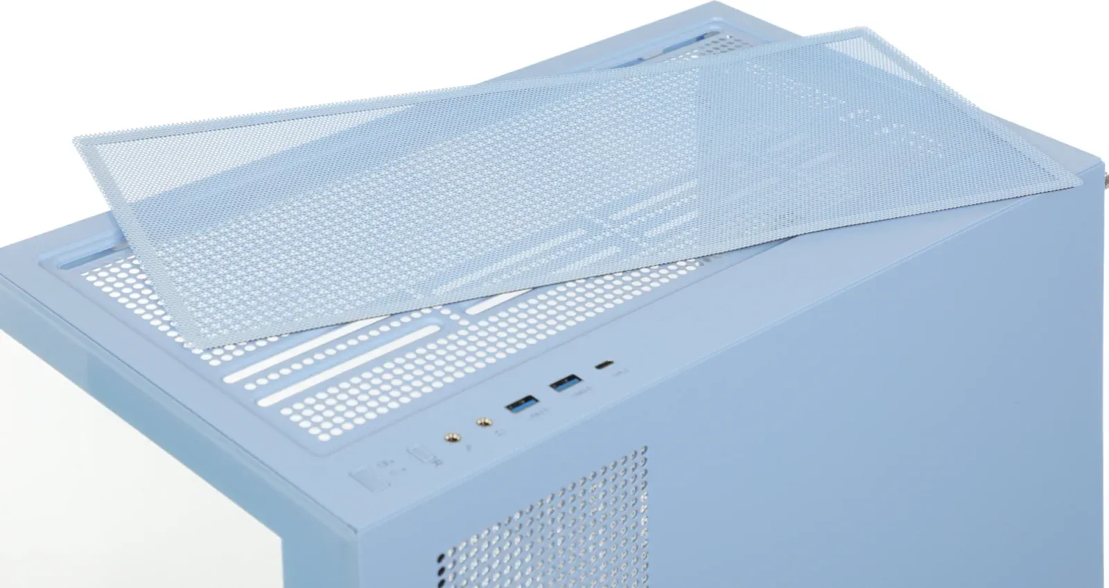 Корпус Thermaltake View 270 TG ARGB Hydrangea голубой без БП ATX 9x120mm 2x140mm 1x200mm 2xUSB3.0 audio bott PSU - фото 8