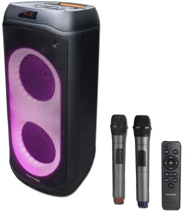 Колонка порт. Microlab PT802W черный 200W 1.0 BT/3.5Jack/USB 4400mAh без.бат - фото 4