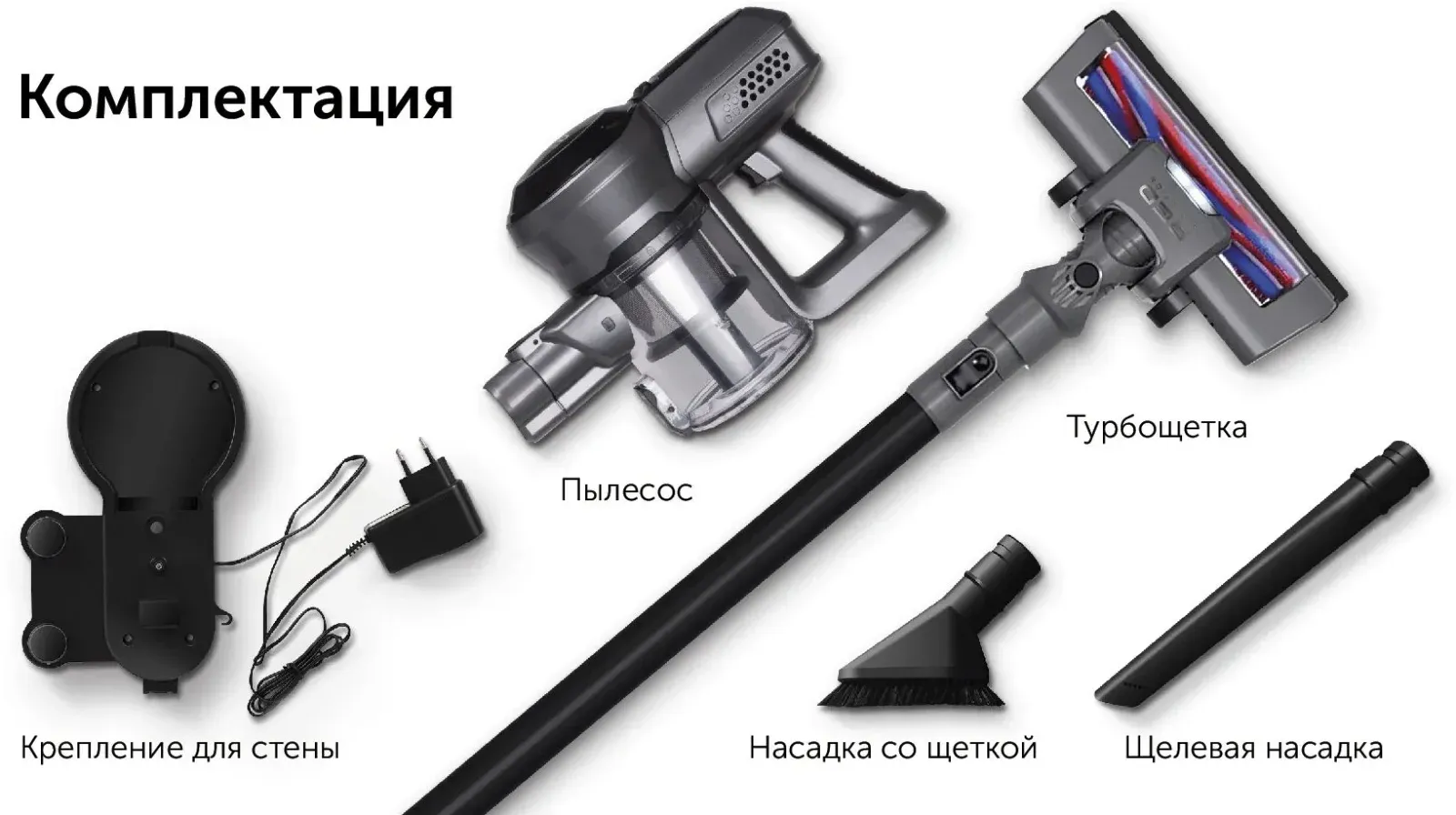 Пылесос ручной Red Solution evolution RV-UR383 150Вт серый/черный - фото 8