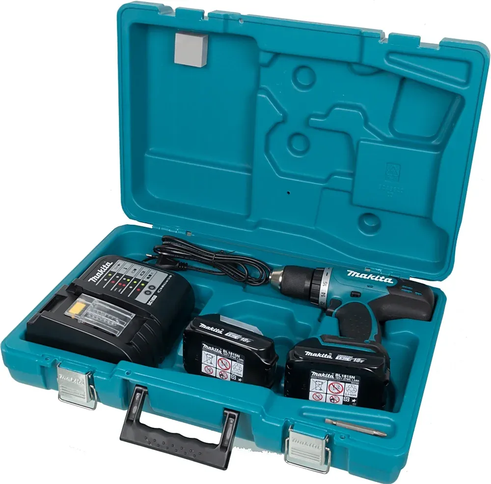 Дрель-шуруповерт Makita DDF453SYE аккум. патрон:быстрозажимной кейс в комплекте - фото 2