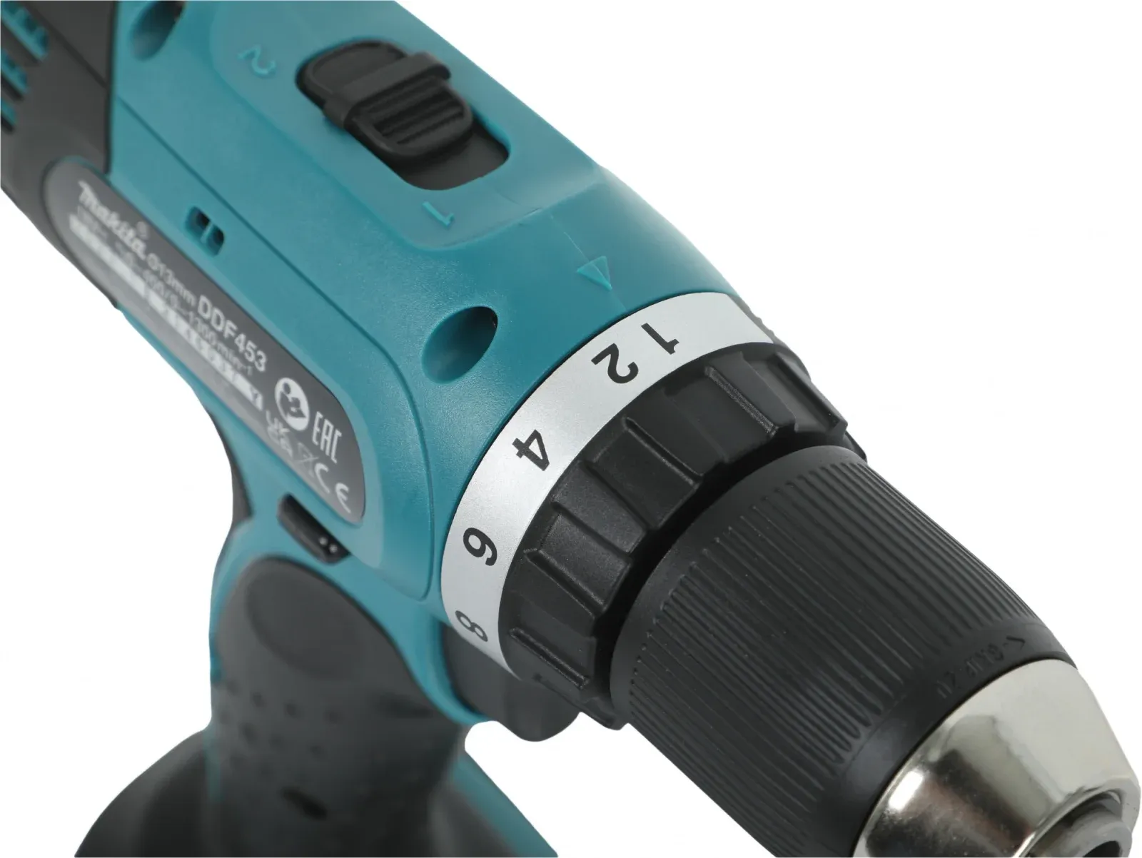 Дрель-шуруповерт Makita DDF453RFE аккум. патрон:быстрозажимной кейс в комплекте - фото 4