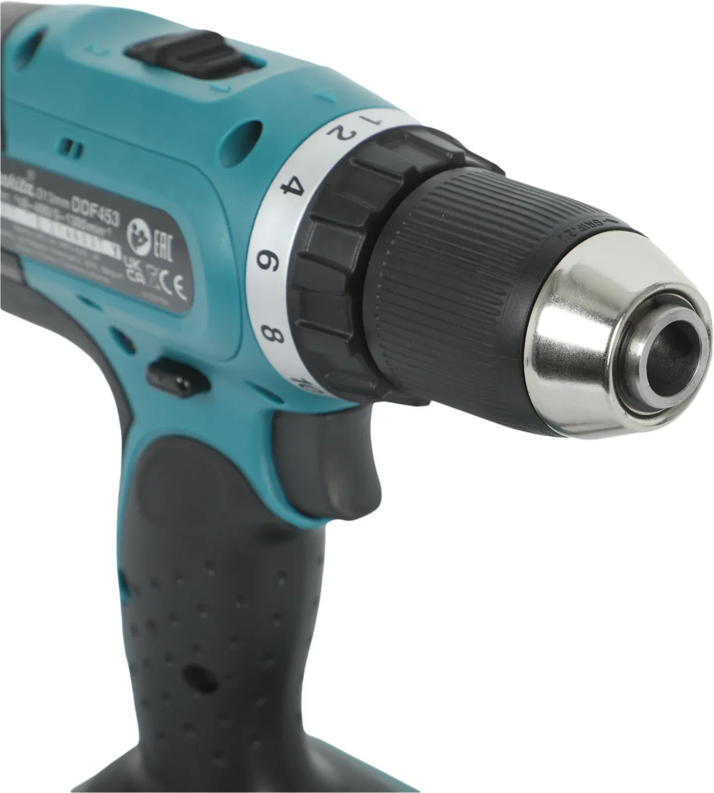 Дрель-шуруповерт Makita DDF453RFE аккум. патрон:быстрозажимной кейс в комплекте - фото 6