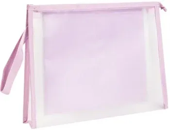 Папка на молнии Deli PP109VIOLET A4 ЭВА прозрачный внутр. цвет молнии фиолетовый 2 внутр. кармана - фото 3