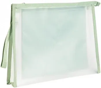 Папка на молнии Deli PP109GREEN A4 ЭВА прозрачный внутр. цвет молнии зеленый 2 внутр. кармана - фото 3