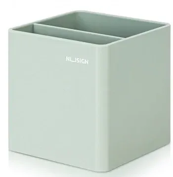 Подставка Deli NS011green Nusign 2отд. для письменных принадлежностей 84х84х86мм зеленый пластик - фото 5