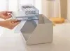 Лоток горизонтальный Deli XDM34grey 2отд. для бумаг A4 315x270x170мм серый/прозрачный пластик упак.:1шт - фото 6