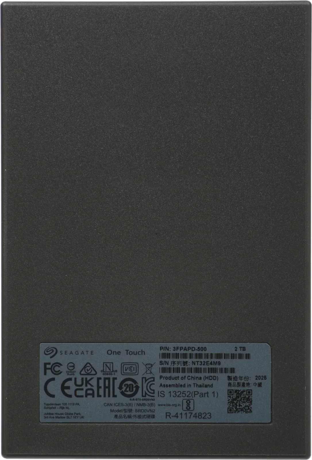 Жесткий диск Seagate USB3.0 2TB STKY2000400 One Touch 2.5 черный - фото 4